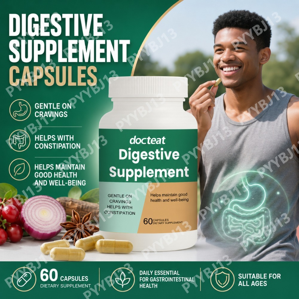 Berberine Hcl Capsule - Docteat Digestive Support Capsules, Daily Wellness