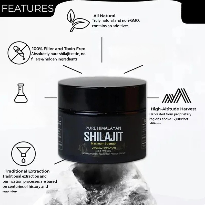 30g /50g100% High-purity Shila - огляд і ціна Shilajit Resin Pure