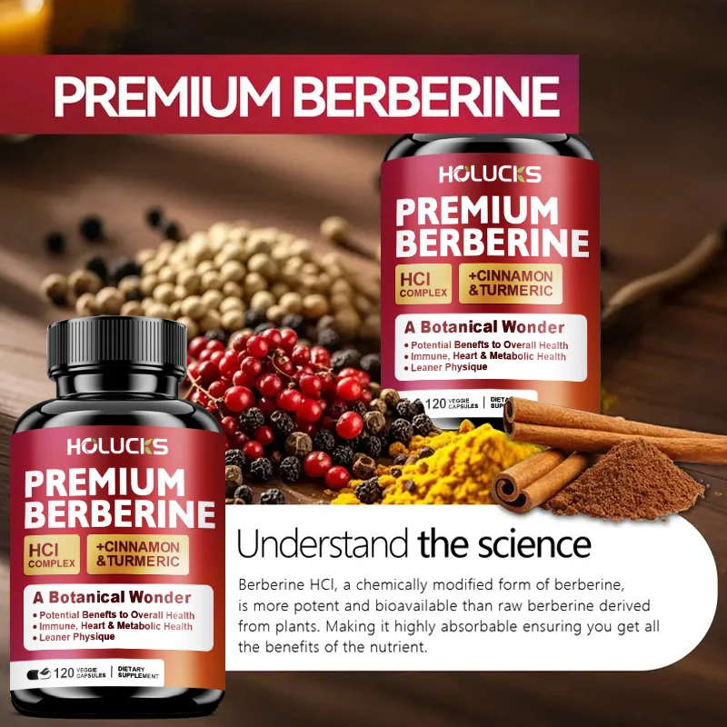 Holucks Premium Berberine HCl  - огляд і ціна Berberine Hcl Capsule