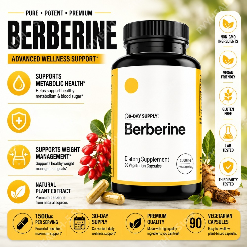 Berberine HCl Supplement 500mg - огляд і ціна Berberine Hcl Capsule