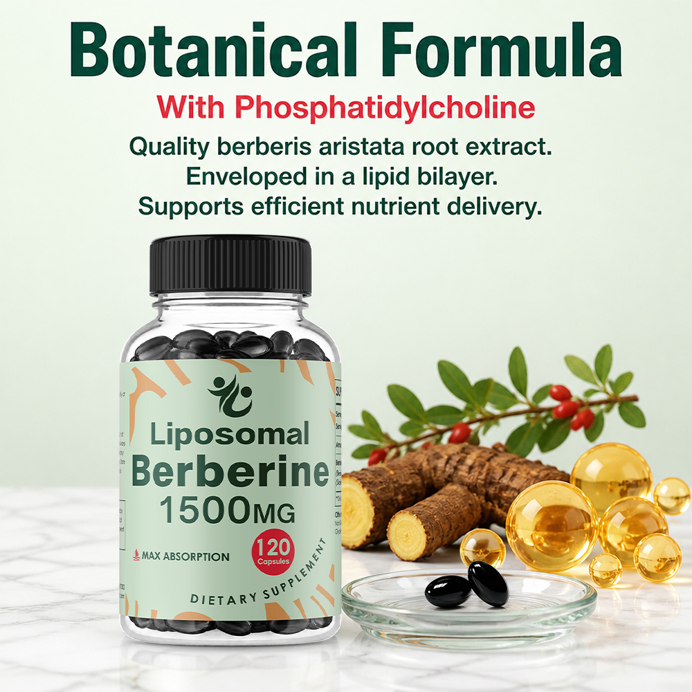 Liposomal Berberine HCL - 1500 - огляд і ціна Berberine Hcl Capsule