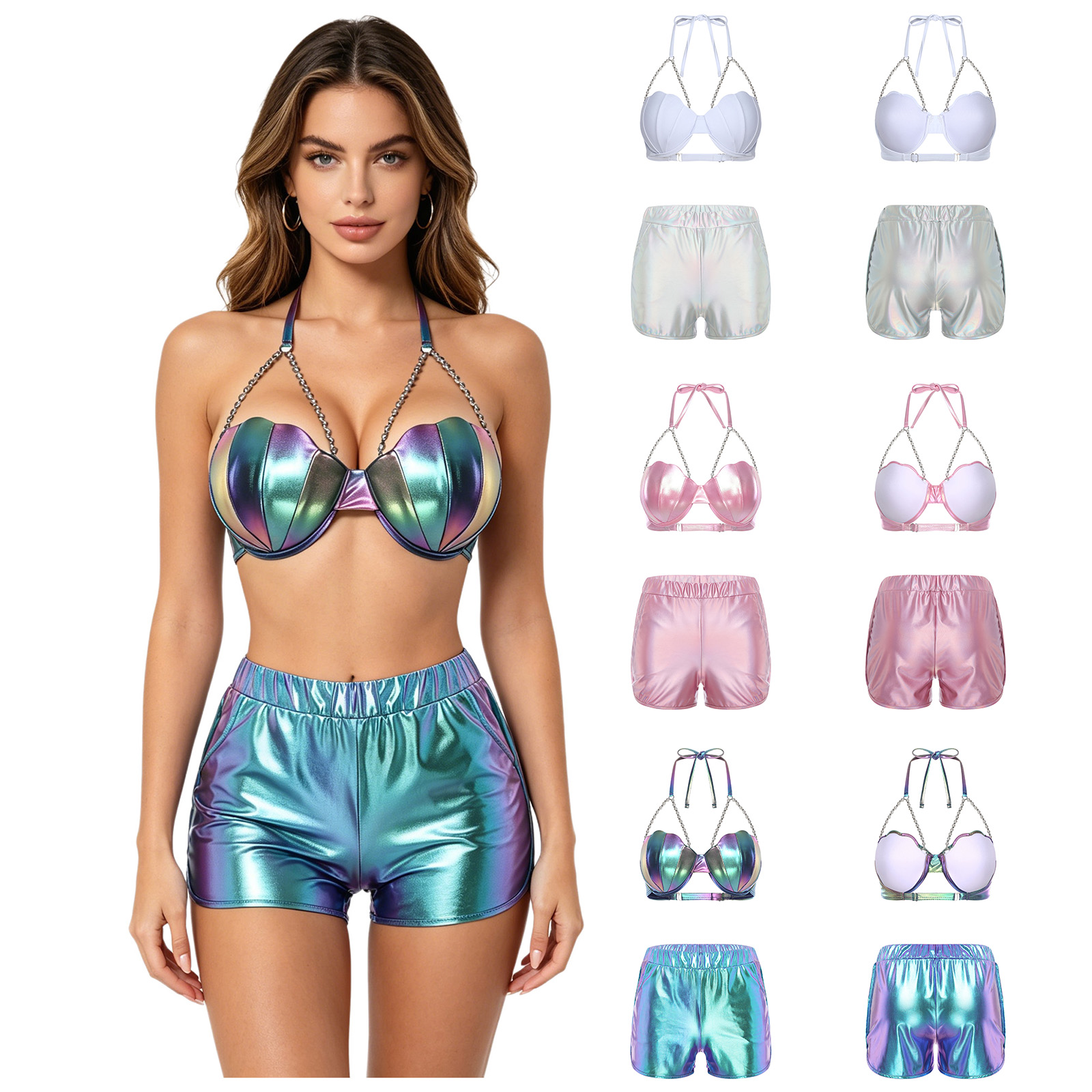 Women Metallic Shiny Swimwear  - огляд і ціна Fitness & Nutrition Lab Zapopan