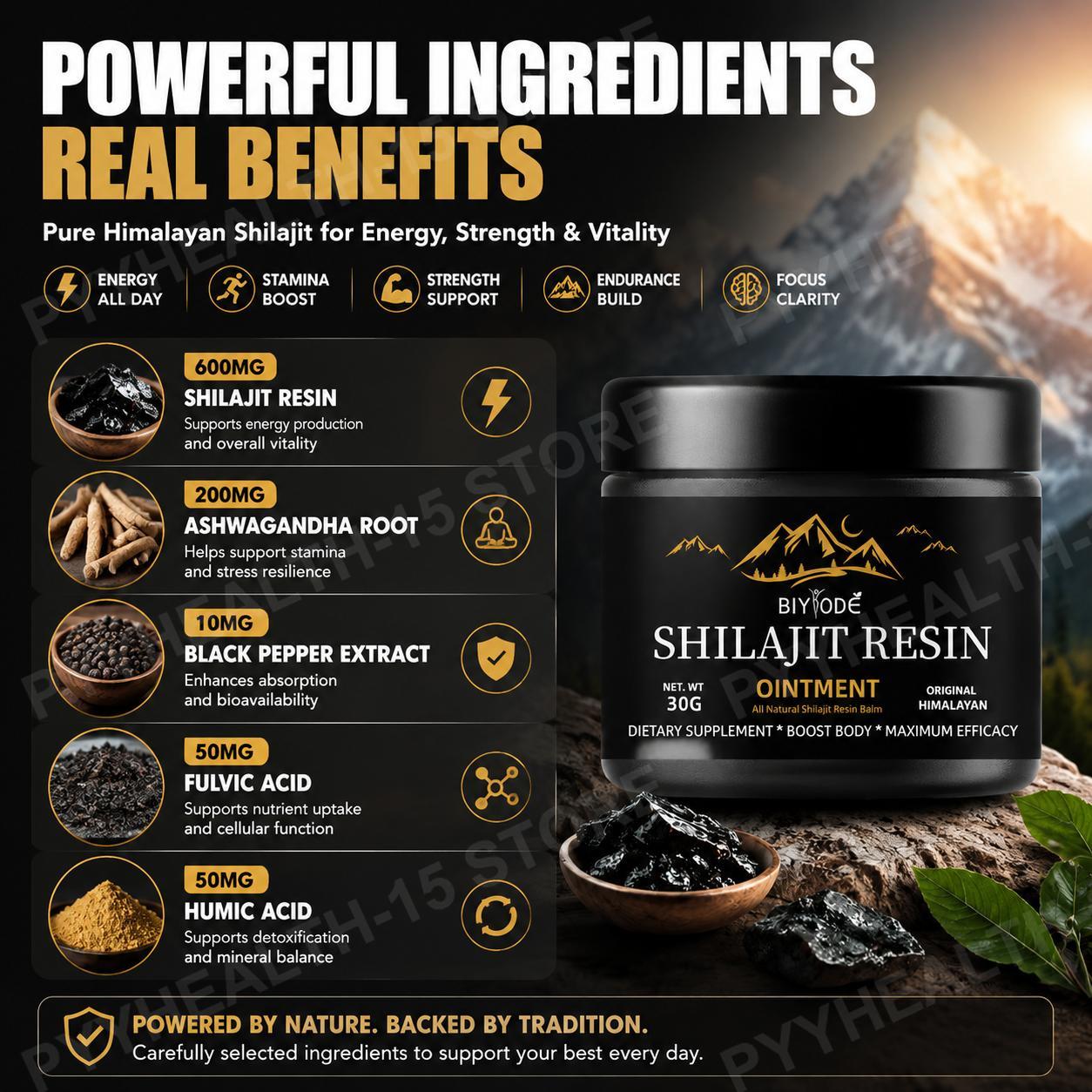 Biyode Pure Himalayan Shilajit - огляд і ціна Shilajit Resin Pure